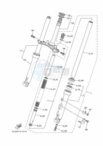 TT-R50E (BEG3) drawing FRONT FORK