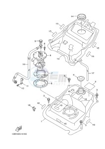 HW125 XENTER 125 (53B5) drawing FUEL TANK