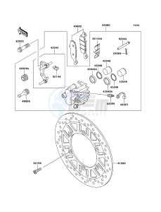 ER-5 ER500-C5P GB XX (EU ME A(FRICA) drawing Front Brake