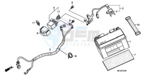 CBR600RRA UK - (E / 3E) drawing BATTERY