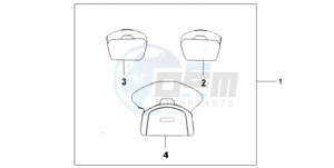 GL1800A SI - (SI) drawing DELUXE INNER BAG