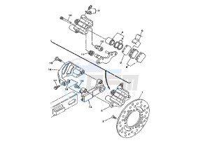 YZ 85 drawing REAR BRAKE CALIPER