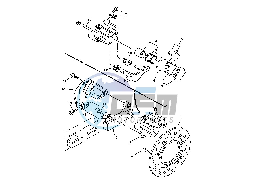 REAR BRAKE CALIPER