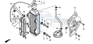 CR80R drawing RADIATOR