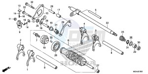 VFR1200XD Europe Direct - (ED) drawing GEARSHIFT DRUM (VFR1200XD/XDA/XDS)