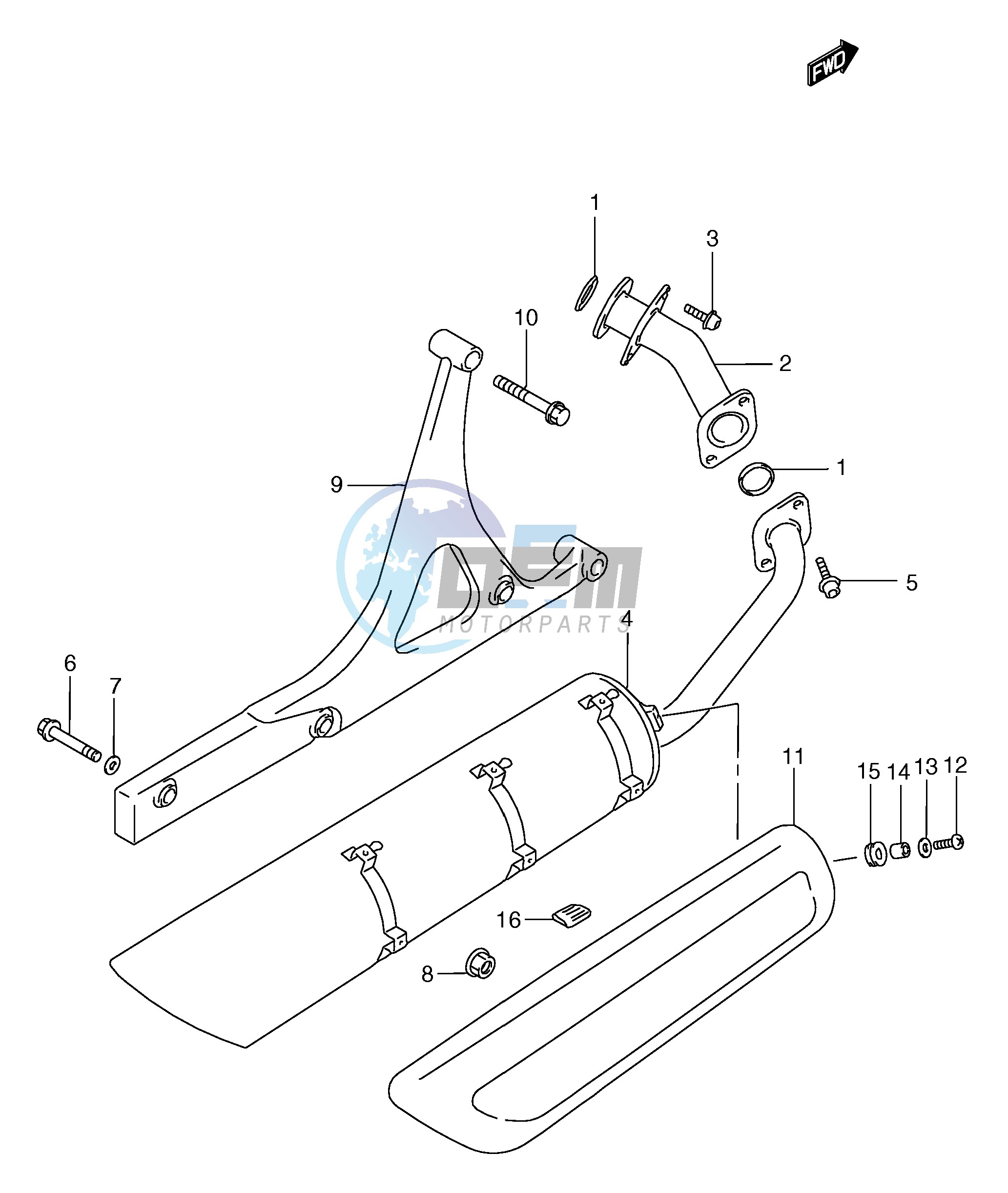 MUFFLER (MODEL X W Y)