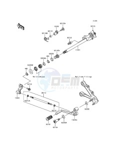 NINJA_ZX-6R_ABS ZX636FFFA FR GB XX (EU ME A(FRICA) drawing Gear Change Mechanism