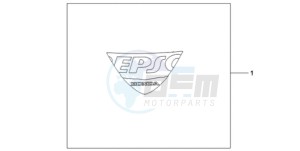 CBR1000RA9 Europe Direct - (ED / ABS TRI) drawing EPSO STICKER FIREBLADE WS