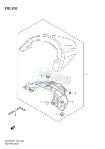 VZR1800 (E2) INTRUDER drawing SEAT TAIL BOX (VZR1800ZL1 E19)