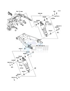 VN1700_CLASSIC_ABS VN1700FDF GB XX (EU ME A(FRICA) drawing Suspension/Shock Absorber