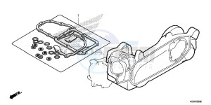 SH125ASE SH125AS UK - (E) drawing GASKET KIT B