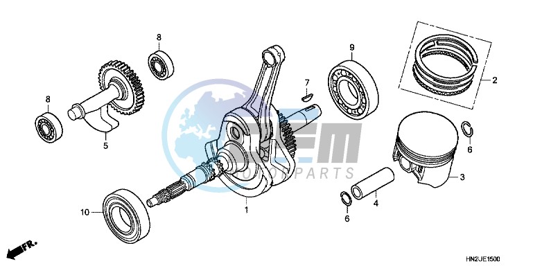 CRANKSHAFT/ PI STON