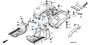 TRX250TMB drawing REAR FENDER