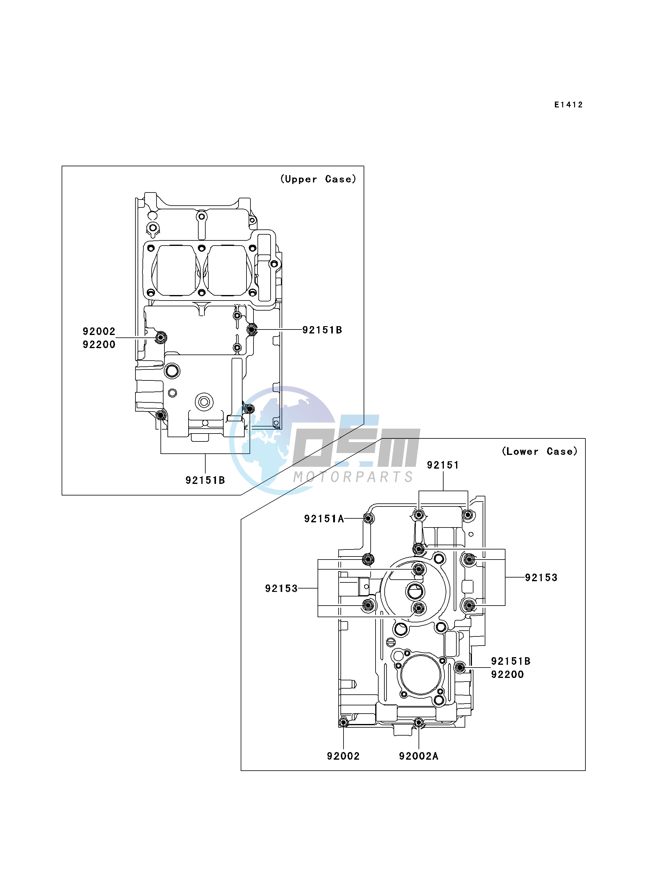 CRANKCASE BOLT PATTERN