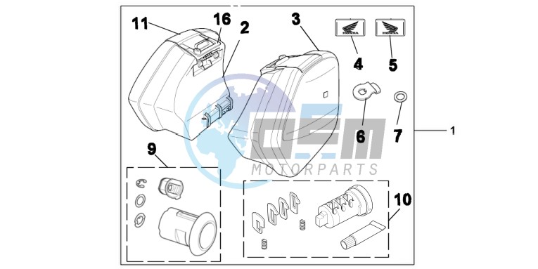 KIT, PANNIER 29L ONE KEY