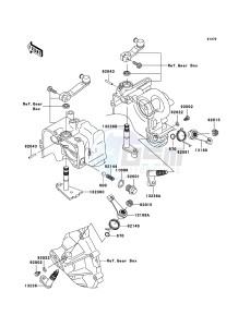 MULE 3010 DIESEL 4x4 KAF950B7F EU drawing Gear Change Mechanism