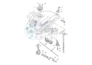 XJR 1300 drawing FUEL TANK