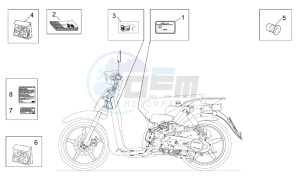 Scarabeo 50 4t 2v e2 drawing Decal op.handbooks and plate set