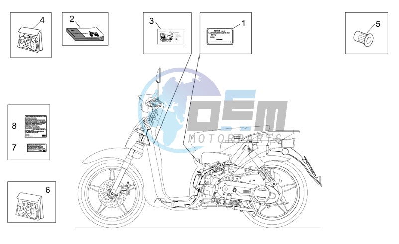 Decal op.handbooks and plate set