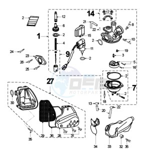 FIGHT LZ SP2 drawing CARBURETTOR