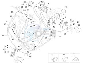 946 150 4T 3V ABS ARMANI (APAC) (A, C) drawing Brakes pipes - Calipers (ABS)