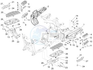 California 1400 Custom ABS 1380 drawing Foot rests