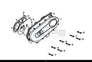 MIO 50I (25 KM/H) (FS05W1-NL) (E4) (L8-M0) drawing L. CRANK CASE COVER