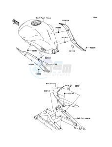 ER-6f EX650C9F GB XX (EU ME A(FRICA) drawing Side Covers/Chain Cover