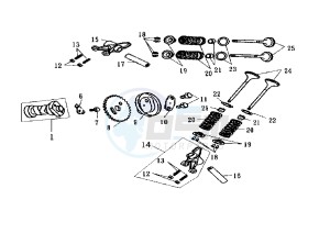 EURO MX EU2 - 150 cc drawing CAMSHAFT-VALVE