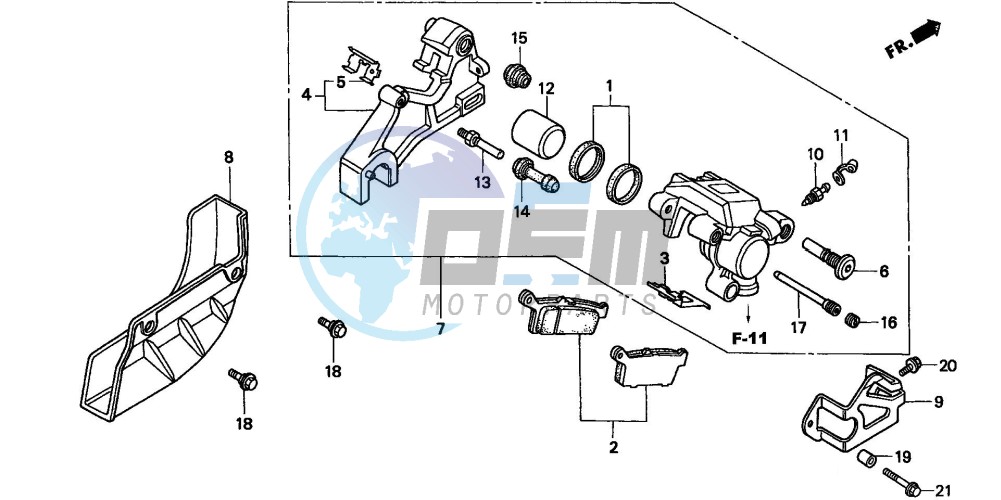 REAR BRAKE CALIPER