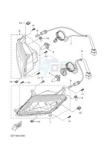 YZF-R125 R125 (5D78 5D78 5D78 5D78) drawing HEADLIGHT