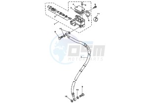 DT R 125 drawing FRONT MASTER CYLINDER