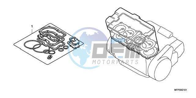 GASKET KIT A (CB13009/S9/A9/SA9)