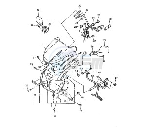 YZF R 750 drawing COWLING