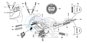 CBR600FR drawing STRIPE (CBR600FR2)