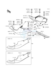 ZX 750 P [NINJA ZX-7R] (P1-P4) [NINJA ZX-7R] drawing SIDE COVERS_CHAIN COVER-- ZX750-P1- -