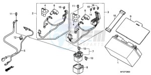 CB600FA39 France - (F / ABS CMF ST 25K) drawing BATTERY