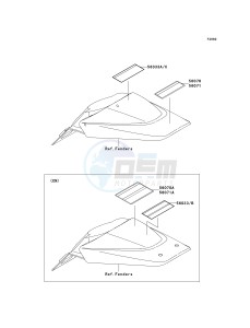 KLX 110 A (KLX110 MONSTER ENERGY) (A6F-A9FA) A9FA drawing LABELS