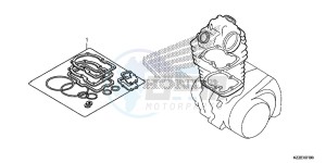 CRF250LAH CRF250LA ED drawing GASKET KIT A