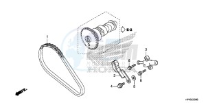 TRX420TMD TRX420 Europe Direct - (ED) drawing CAM CHAIN/TENSIONER