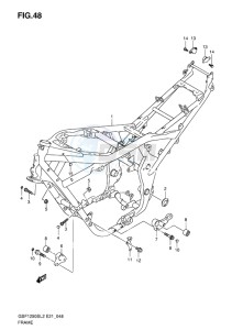 GSF-1250S BANDIT EU drawing FRAME