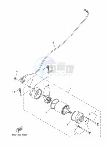 XSR900 MTM850 (BAE6) drawing STARTING MOTOR