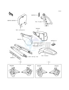 KX 125 H [KX125] (H1-H2) [KX125] drawing LABEL