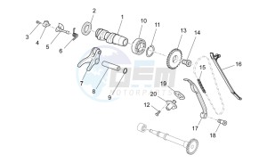 RXV 550 RXV 450-550 STREET LEGAL drawing Front cylinder timing system