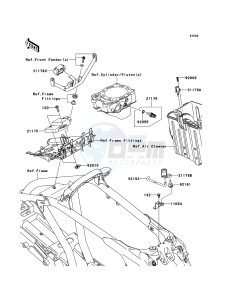 KFX450R KSF450BCS EU drawing Fuel Injection