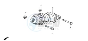 VT600C drawing REAR CUSHION