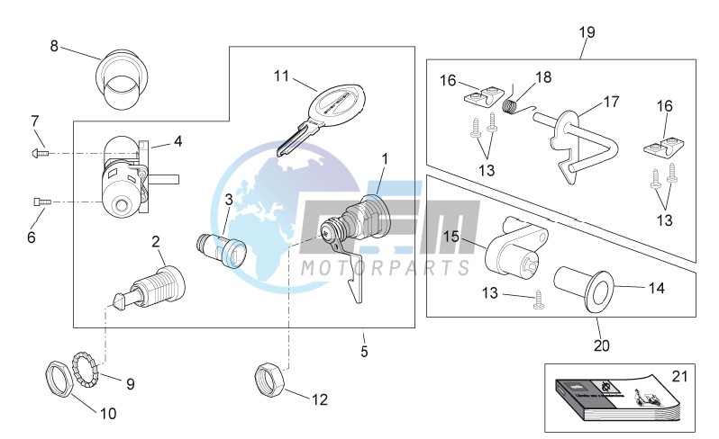 Decal - Lock hardware kit