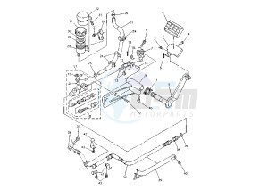 XVZ ROYAL STAR 1300 drawing REAR MASTER CYLINDER