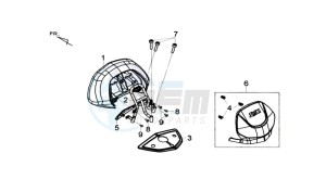 MAXSYM 400 I drawing BACK SUPPORT - GRIP BAR