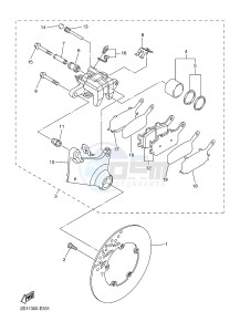 FZ1-S FZ1 FAZER 1000 (2DV6) drawing REAR BRAKE CALIPER